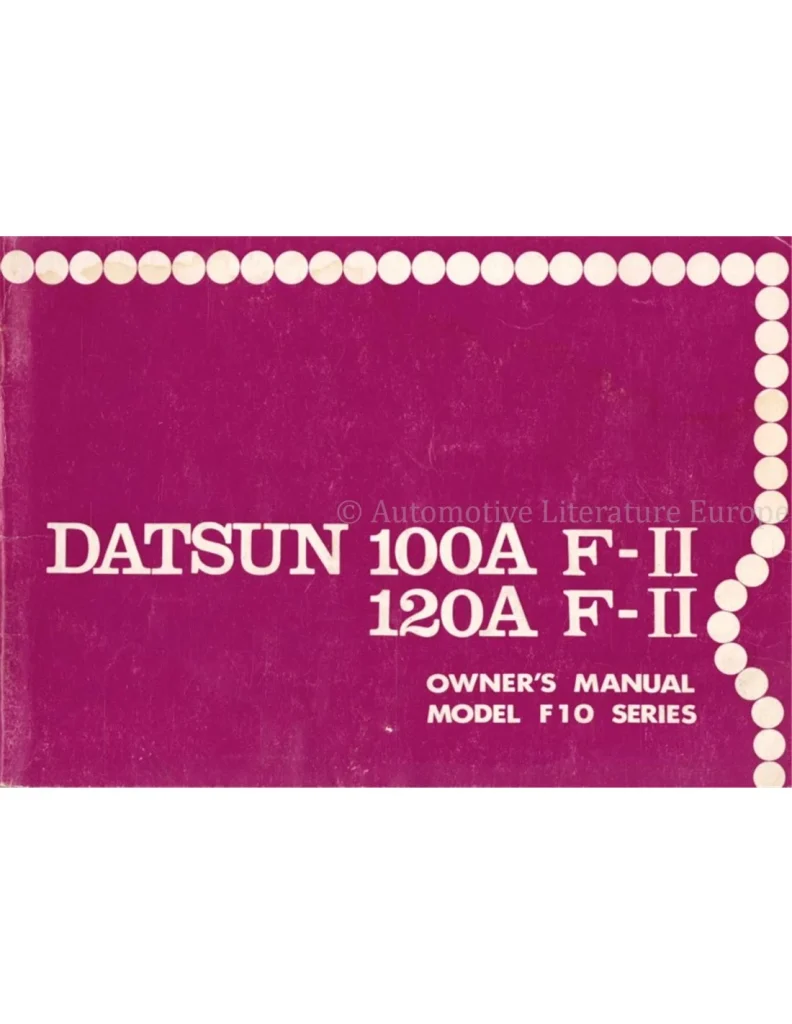 What Is datsun 100a f ii? (Beginner‑Friendly Explanation)